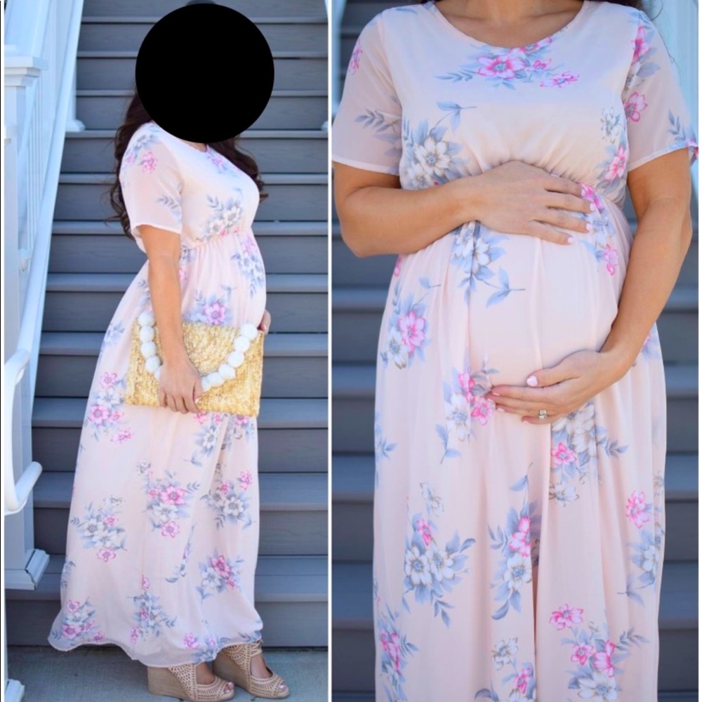 ShopPinkBlush Maternity Dress